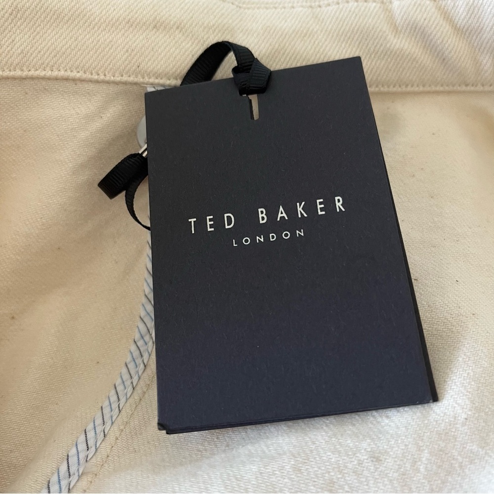 Ted Baker Men's Mmo-Cycle Summer/Fall Utility Jacket Ecru NWT Size L (4) - Picture 5 of 8